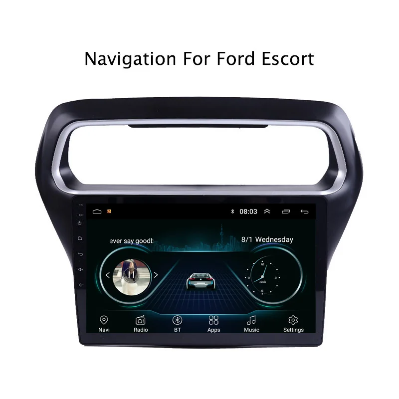 10 1 "2.5D IPS Android 8 автомобильный DVD GPS плеер для Ford Escorts 2014 2015 2016 2017 Радио стерео