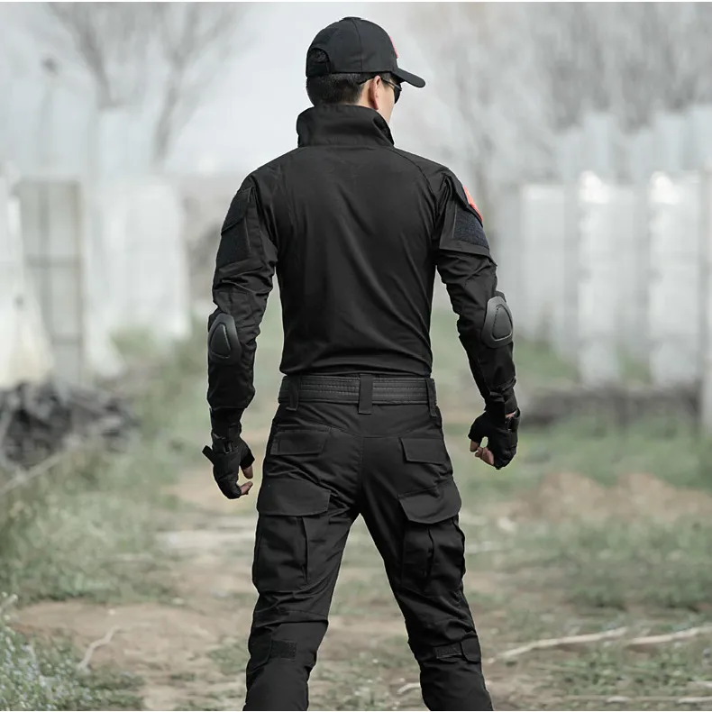 Tactical military uniform Clothing Outdoor Black camouflage combat uniform Suit Genuine Military Tactical pant wtih knee pads
Tactical military uniform Clothing Outdoor Black camouflage combat uniform Suit Genuine Military Tactical pant wtih knee pads