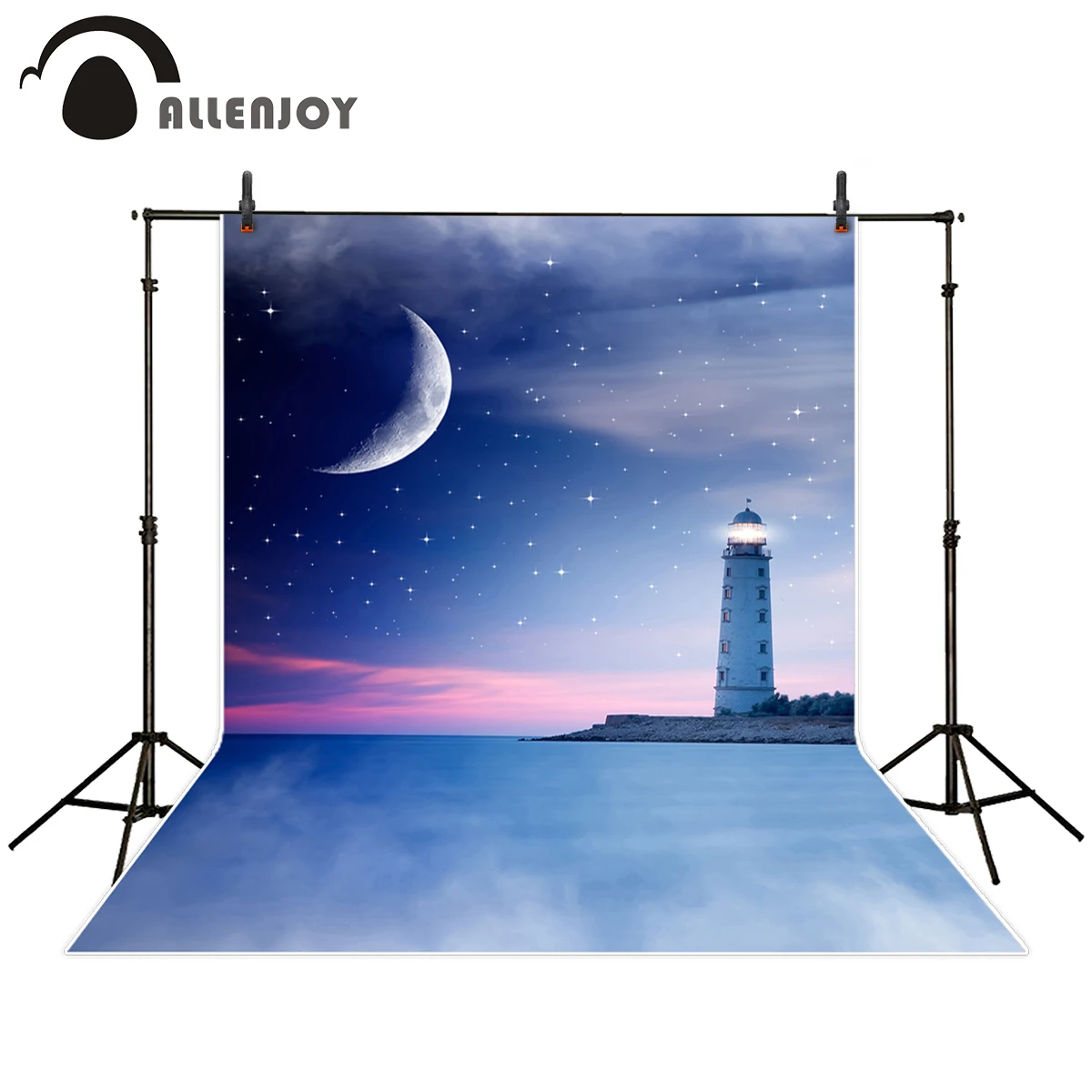 Allenjoy photography background Moon stars night lighthouse sea scenery backdrop for Photo studio new arrival camera fotografica
Allenjoy photography background Moon stars night lighthouse sea scenery backdrop for Photo studio new arrival camera fotografica