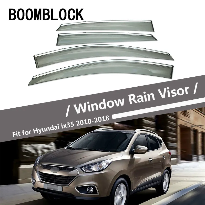 BOOMBLOCK 4 шт. автомобильные Чехлы, козырек для окна, защита от солнца, дождя, ветра, навес, щит из АБС-пластика для Hyundai IX35 2010-2017 2018
BOOMBLOCK 4 шт. автомобильные Чехлы, козырек для окна, защита от солнца, дождя, ветра, навес, щит из АБС-пластика для Hyundai IX35 2010-2017 2018