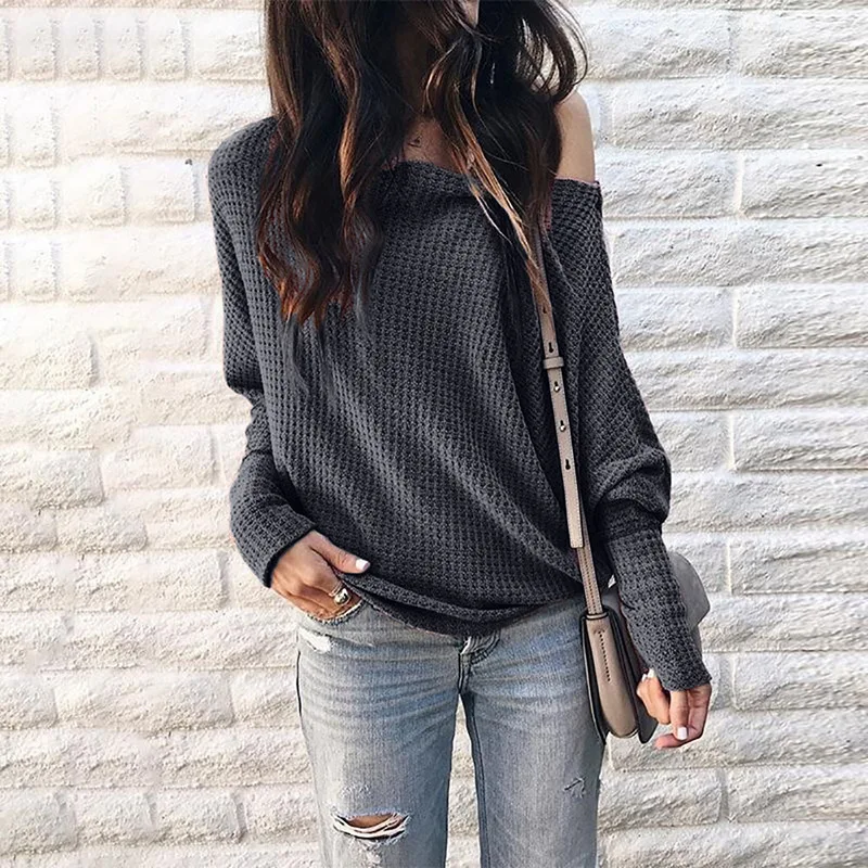 OMCHION Pull Femme 2019 Autumn One Shoulder Off Batwing Sleeve Women Sweaters And Pullovers Casual Sexy Knit Loose Jumper LMY102
OMCHION Pull Femme 2019 Autumn One Shoulder Off Batwing Sleeve Women Sweaters And Pullovers Casual Sexy Knit Loose Jumper LMY102