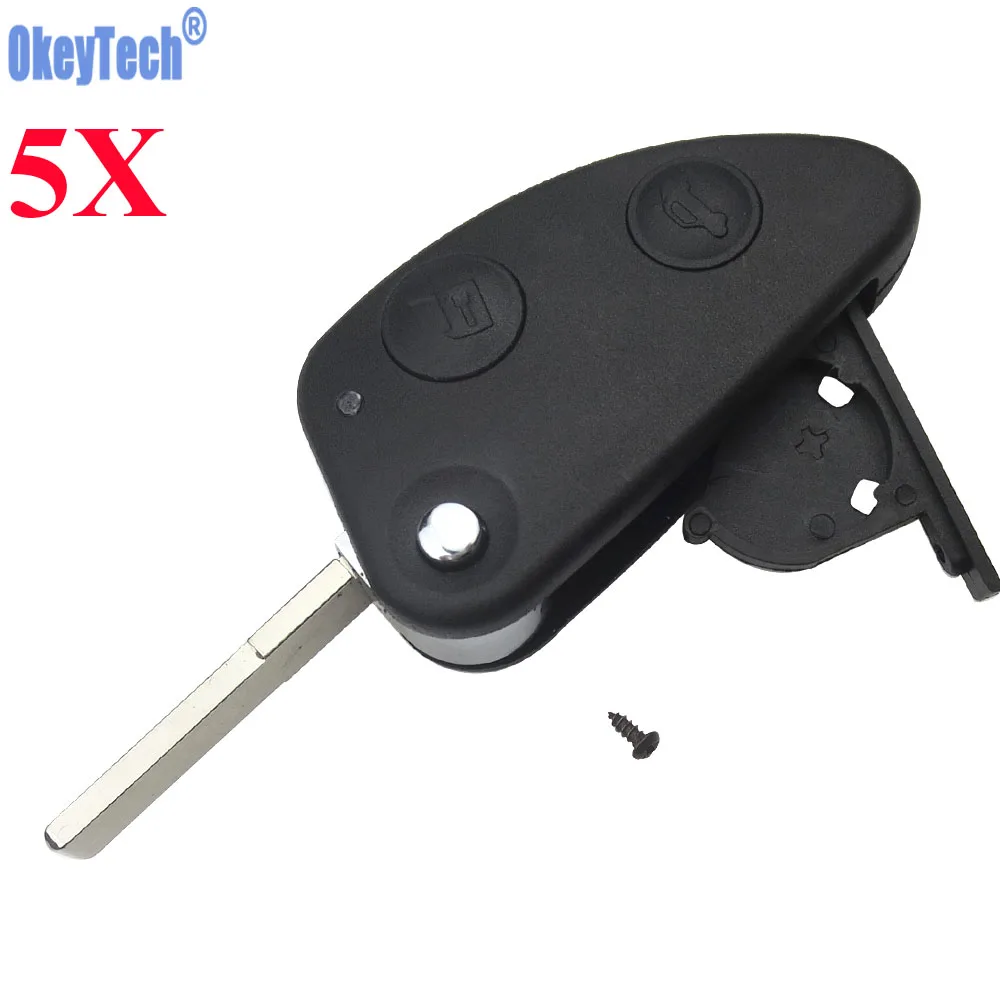 OkeyTech 5PCS/LOT 2 Buttons Remote Car Key Case Shell Flip Fob Car Key Shell for Alfa Romeo 147 156 166 GT Uncut SIP22 Blade
OkeyTech 5PCS/LOT 2 Buttons Remote Car Key Case Shell Flip Fob Car Key Shell for Alfa Romeo 147 156 166 GT Uncut SIP22 Blade