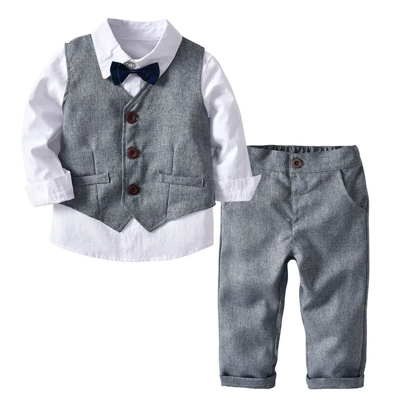 Baby Boys Clothes Set 2020 New Fashion Long Sleeve Gentleman Suit 4PCS Kids Clothes Boys Party Wedding Suits 2 3 4 5 6 7 Years
Baby Boys Clothes Set 2020 New Fashion Long Sleeve Gentleman Suit 4PCS Kids Clothes Boys Party Wedding Suits 2 3 4 5 6 7 Years