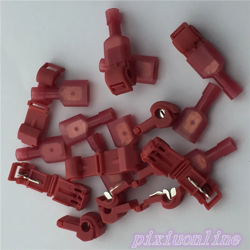 High Quality 10pc L12Y Red T Type Quick Splice Crimp Terminal Wire Convenient Connector For Standard 0.5-1 Wire Line
High Quality 10pc L12Y Red T Type Quick Splice Crimp Terminal Wire Convenient Connector For Standard 0.5-1 Wire Line