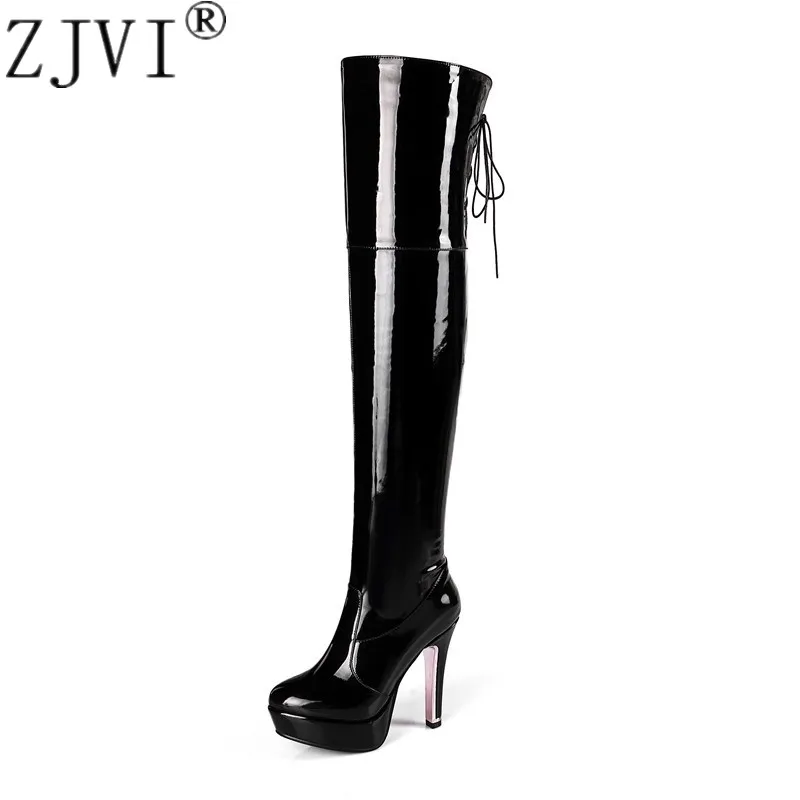 ZJVI Womens Over The Knee Boots Women Thigh High Boots 2022 Woman Patent PU Thin High Heels Ladies Autumn Winter Platform Shoes
ZJVI Womens Over The Knee Boots Women Thigh High Boots 2022 Woman Patent PU Thin High Heels Ladies Autumn Winter Platform Shoes