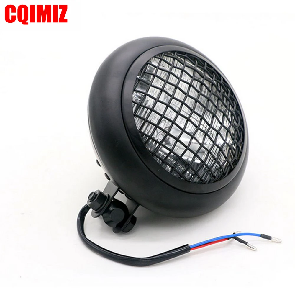 5.75'' Black Vintage Style Grille Headlight Mesh Grill Motorcycle Headlight Lamp For Retro Cafe Racer Bobber Custom Bike
5.75'' Black Vintage Style Grille Headlight Mesh Grill Motorcycle Headlight Lamp For Retro Cafe Racer Bobber Custom Bike