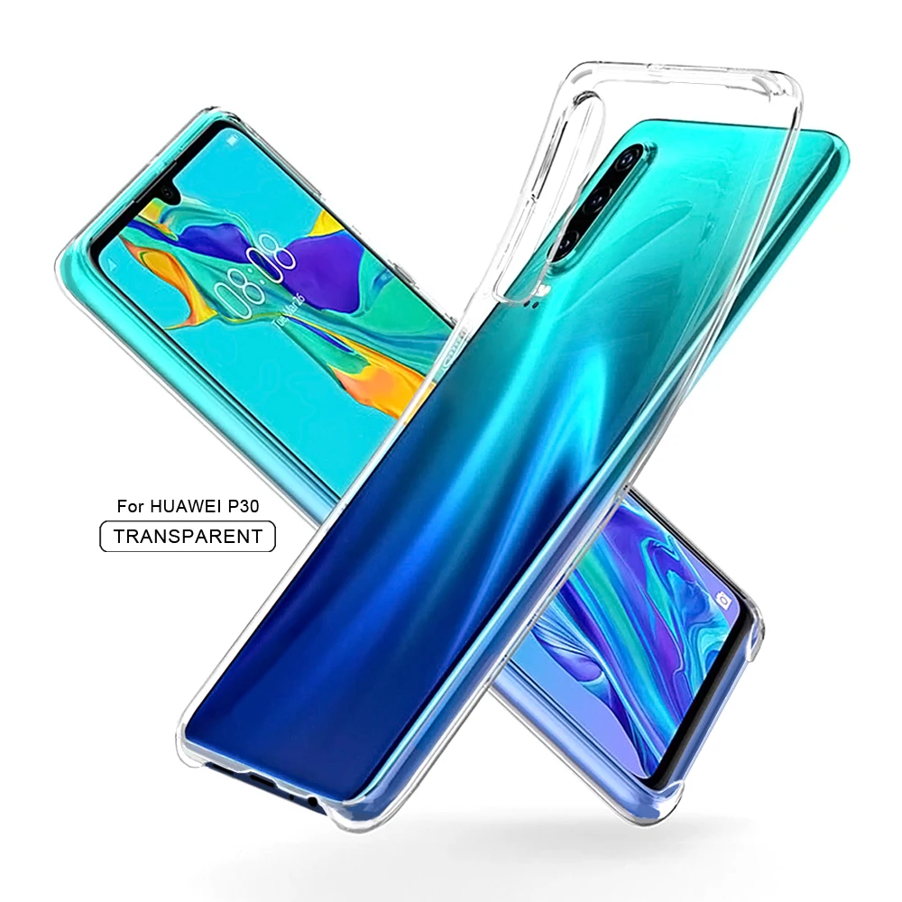 Оригинальный прозрачный чехол для Huawei P30 Pro Прозрачный ударопрочный Модный Lite Mate