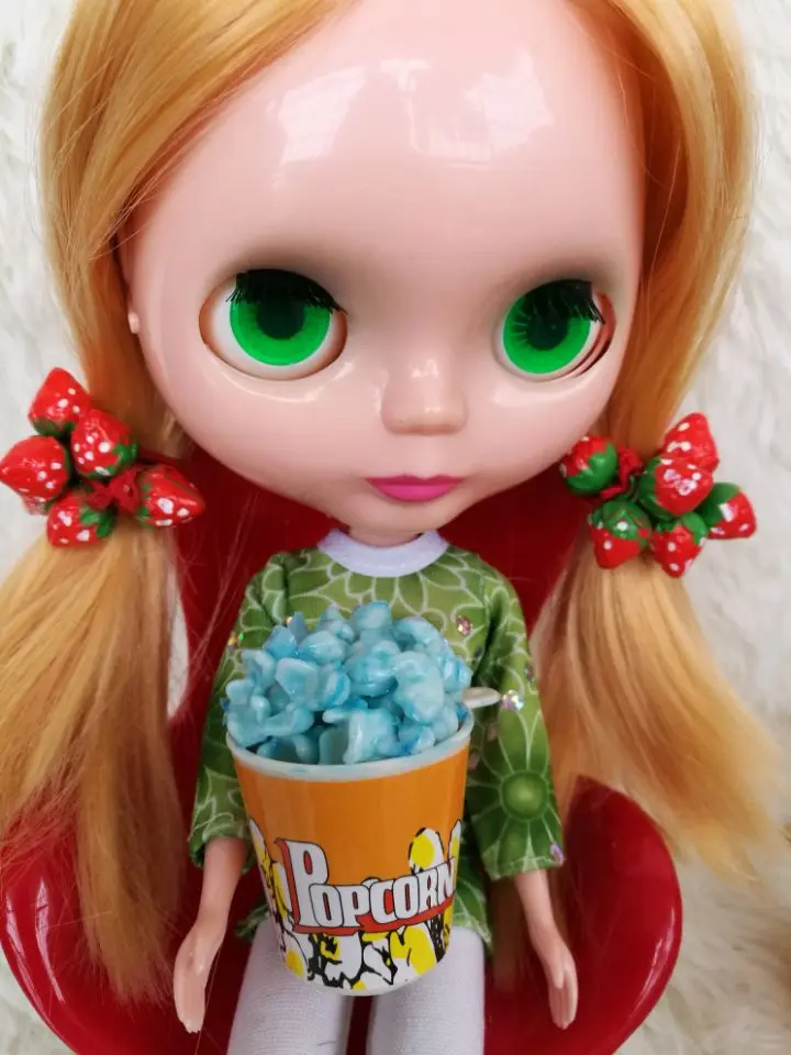 2 шт. аксессуары для кукол попкорн блайз 1/6 30 см подарок игрушка кукла реквизит