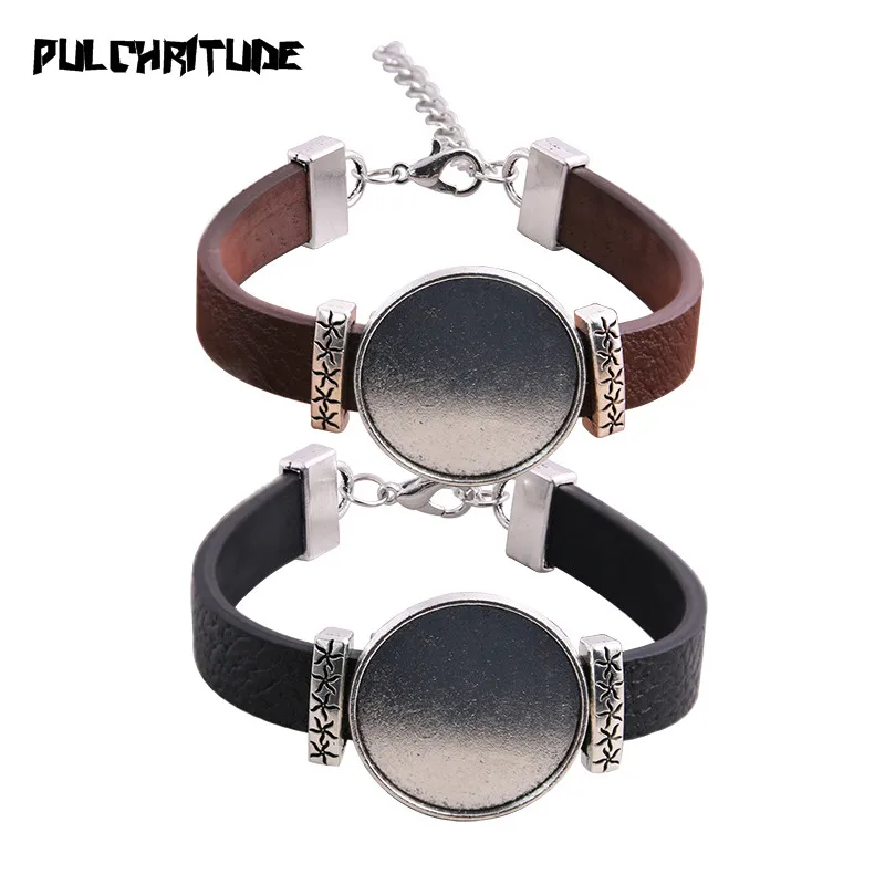 1pcs PU Bracelets Bangles Base Setting Cuff Blank Trays Brazel Fit 25mm Glass Cameo Dome Cabochon DIY Jewelry Findings P6746
1pcs PU Bracelets Bangles Base Setting Cuff Blank Trays Brazel Fit 25mm Glass Cameo Dome Cabochon DIY Jewelry Findings P6746