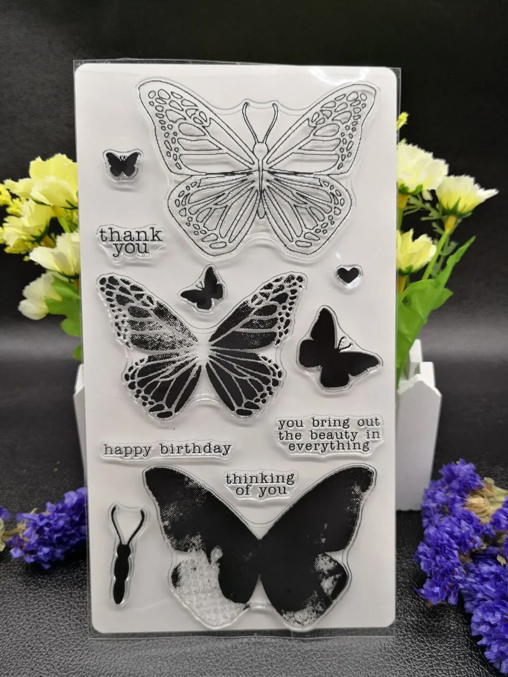 Butterfly Clear Silicone Rubber Stamp for DIY scrapbooking/photo album Decorative craft A63
Butterfly Clear Silicone Rubber Stamp for DIY scrapbooking/photo album Decorative craft A63