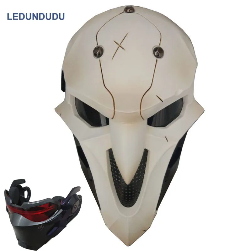 Fashion Game D.va OW Bleach Gabriel Reyes Cosplay Skull Mask Soldier 76 LED Luminous Headwear Halloween Party Cos Props Masks
Fashion Game D.va OW Bleach Gabriel Reyes Cosplay Skull Mask Soldier 76 LED Luminous Headwear Halloween Party Cos Props Masks