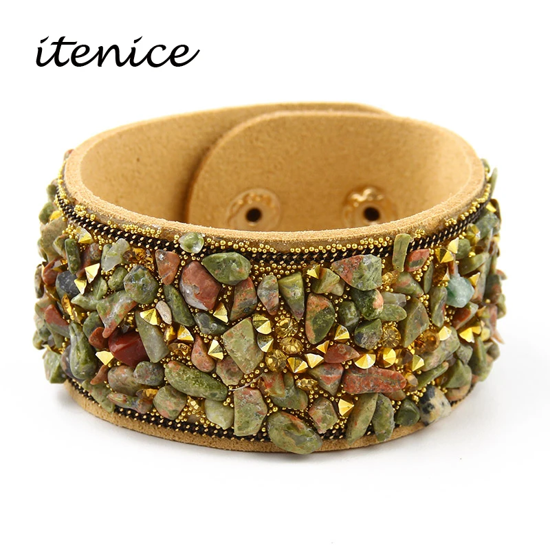 2020 Hot Sale Fashion Women Wrap Bracelet With Stones Vintage Shake Leather Bracelets Bangle With Buttons Female Jewelry
2020 Hot Sale Fashion Women Wrap Bracelet With Stones Vintage Shake Leather Bracelets Bangle With Buttons Female Jewelry