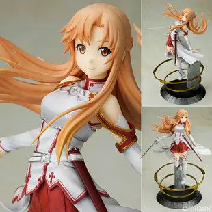 Меч искусство онлайн фигурки Asuna кукла Сан модель игрушки ПВХ 21 см с цветной