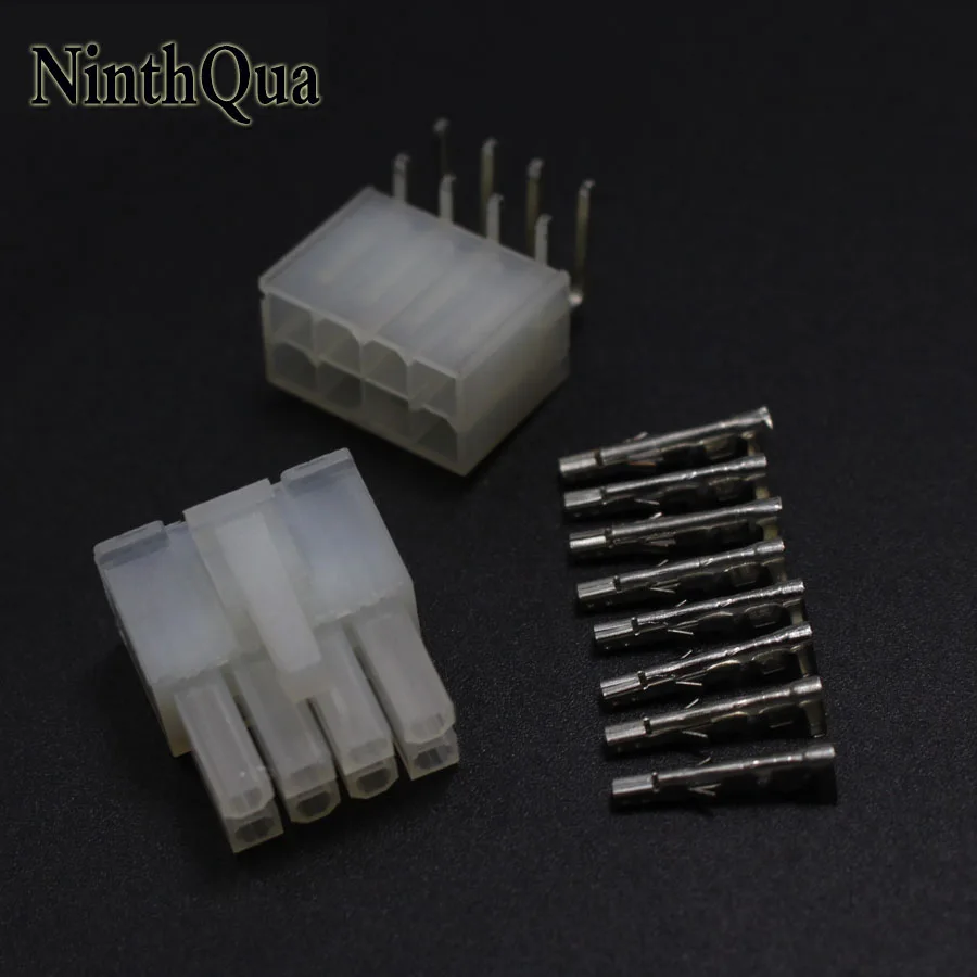 NinthQua 5set 5557 5569 8P Wiring Terminal Electrical Connector Kit 4.2mm 2x4P Bent Pin Plug jack for Car Auto PC ATX
NinthQua 5set 5557 5569 8P Wiring Terminal Electrical Connector Kit 4.2mm 2x4P Bent Pin Plug jack for Car Auto PC ATX