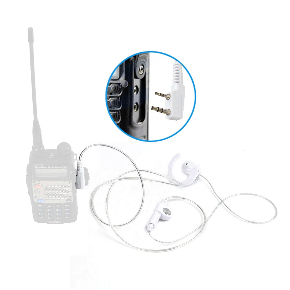 2 шт. HYS BF CG01W радиолюбителей динамик Pin наушники двухстороннее радио high fidelity