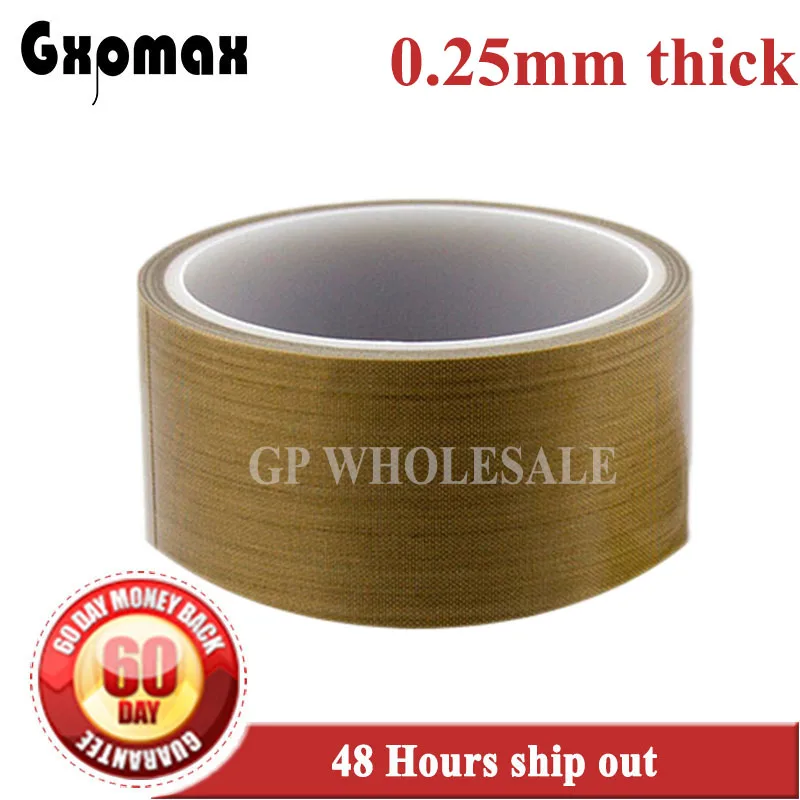50mm*10 Meters *0.25mm Thick PTFE Tape, High Temperature Withstand Insulation Self Adhesive for LCD, Vacuum Sealer
50mm*10 Meters *0.25mm Thick PTFE Tape, High Temperature Withstand Insulation Self Adhesive for LCD, Vacuum Sealer