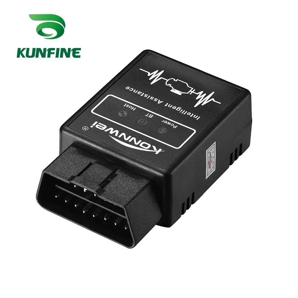 Автомобильный Bluetooth-сканер KUNFINE KW912 ELM 327 OBD II, инструмент для диагностики неисправности двигателя obd2, работает со смартфонами android и Windows
Автомобильный Bluetooth-сканер KUNFINE KW912 ELM 327 OBD II, инструмент для диагностики неисправности двигателя obd2, работает со смартфонами android и Windows