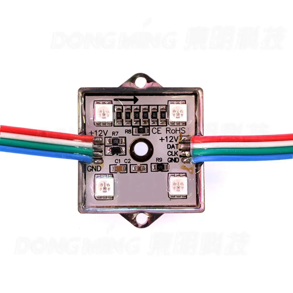 100 шт./лот 12 в пост. Тока SMD 5050 4 светодиода 1 5 Вт водонепроницаемый IP65 высокая