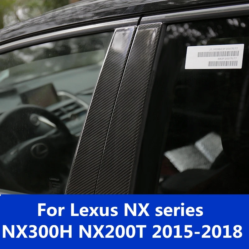 Для Lexus NX series NX300H NX200T 2015 2018 отделка окна автомобиля BC колонна блестки
