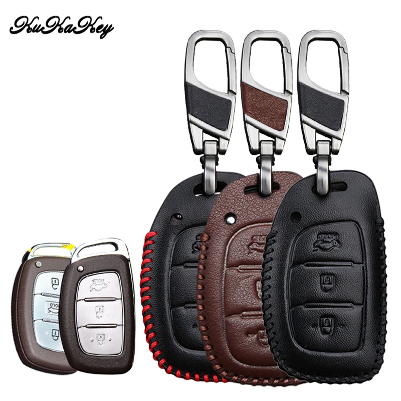 KUKAKEY Genuine Leather Car Key Case For Hyundai i10 i20 i30 HB20 IX25 IX35 IX45 TUCSON Avante Key Cover Holder Car Accessories
KUKAKEY Genuine Leather Car Key Case For Hyundai i10 i20 i30 HB20 IX25 IX35 IX45 TUCSON Avante Key Cover Holder Car Accessories