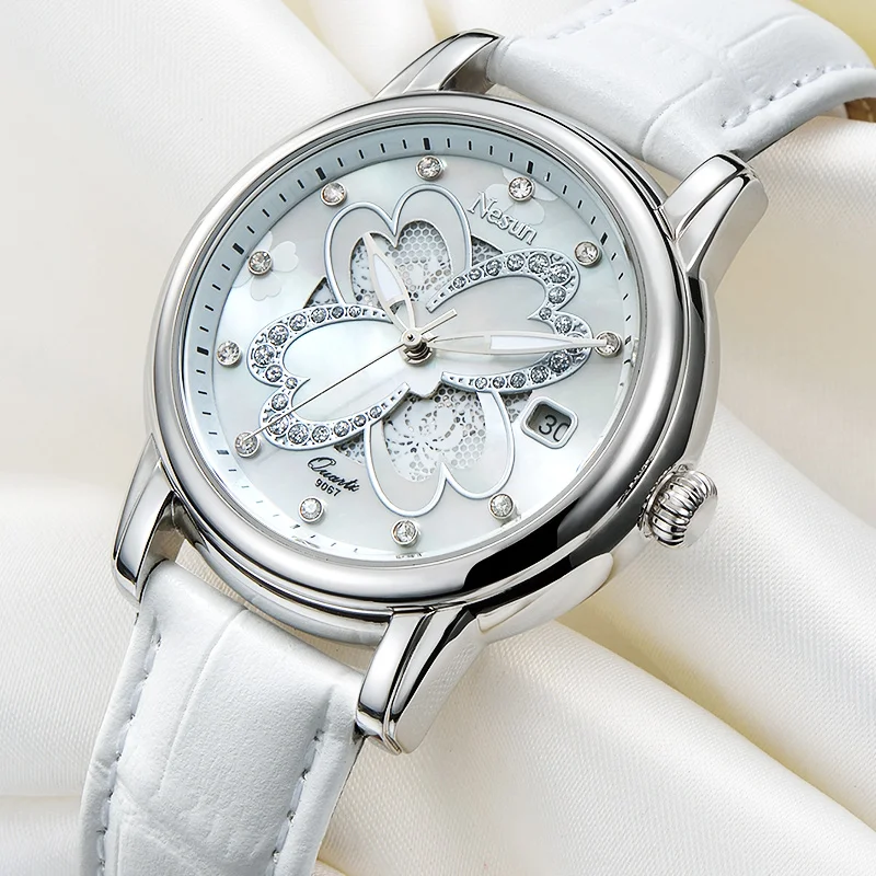 Nesun Women's Watches Switzerland Luxury Brand Quartz Watch Women Sapphire Relogio Feminino Clock Diamond Wristwatches N9067-5
Nesun Women's Watches Switzerland Luxury Brand Quartz Watch Women Sapphire Relogio Feminino Clock Diamond Wristwatches N9067-5