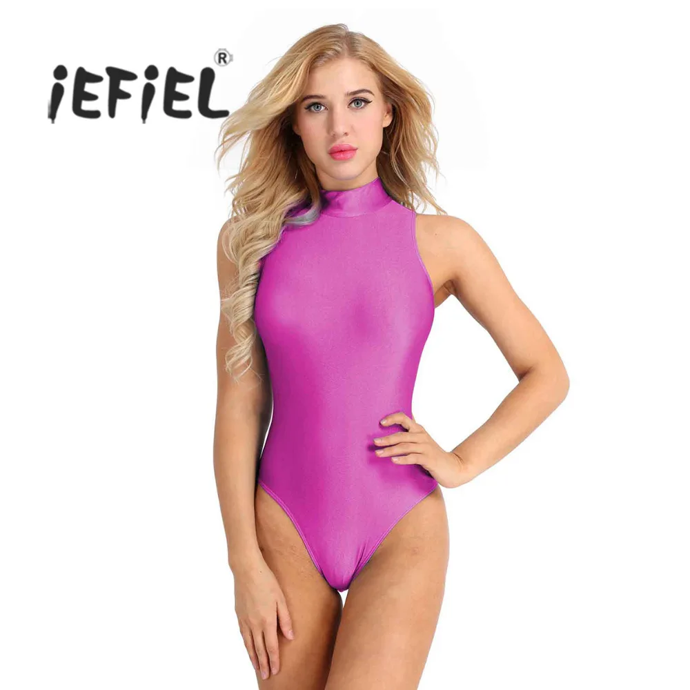 Women Adult One-piece Bodystocking Swimsuits Sleeveless Round Neck Stretch Solid Dance Leotard Bodysuit for Sexy Costumes
Women Adult One-piece Bodystocking Swimsuits Sleeveless Round Neck Stretch Solid Dance Leotard Bodysuit for Sexy Costumes