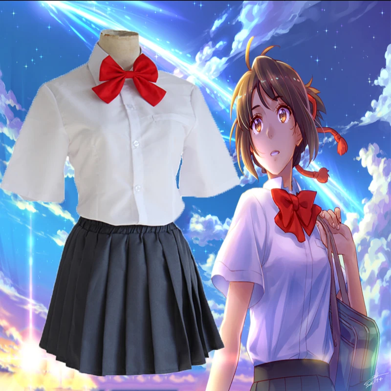 Аниме ваше имя Косплей костюмы Miyamizu Mitsuha полный комплект школьная форма женские косплей костюмы Хэллоуин вечерние НКА
Аниме ваше имя Косплей костюмы Miyamizu Mitsuha полный комплект школьная форма женские косплей костюмы Хэллоуин вечерние НКА