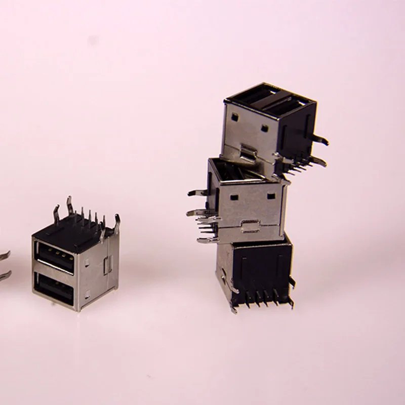 100pcs Dual USB AF 90 Degree PCB Mount A-type Female Right Angle Dual USB Connector Data Transfer Jack Charging Port USB Adapter
100pcs Dual USB AF 90 Degree PCB Mount A-type Female Right Angle Dual USB Connector Data Transfer Jack Charging Port USB Adapter