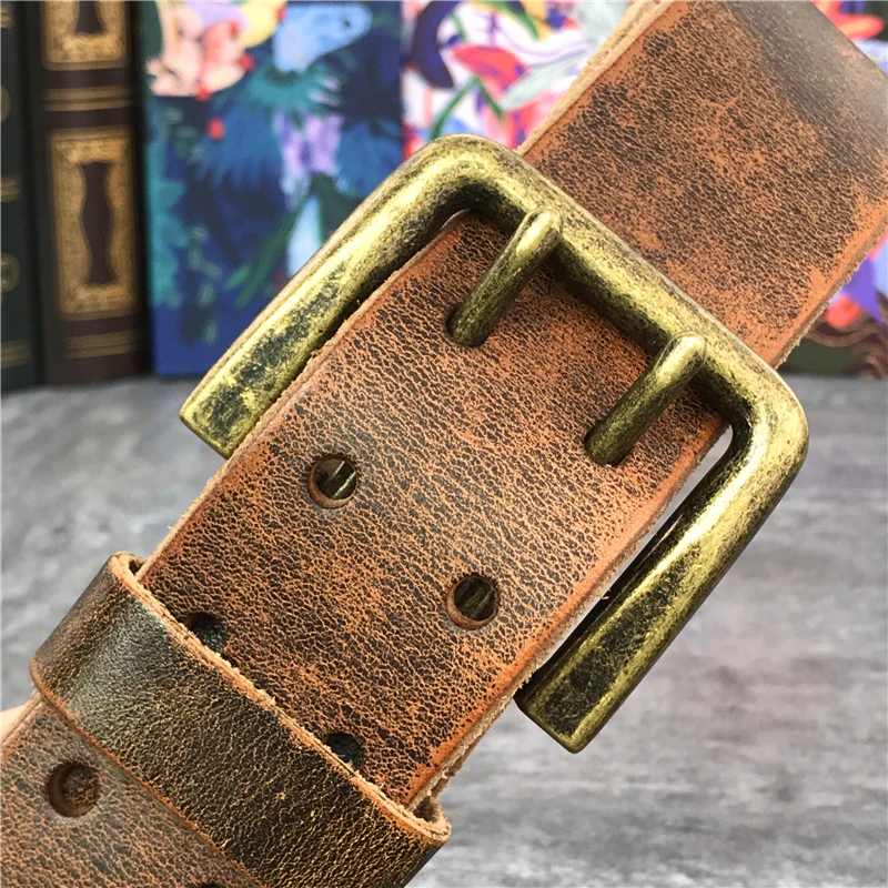 Super Wide 4.3CM Double Pin Belt Buckle 130CM-138CM Long Belt Luxury Thick Leather Belt Men Ceinture Homme Jeans Belt MBT0018
Super Wide 4.3CM Double Pin Belt Buckle 130CM-138CM Long Belt Luxury Thick Leather Belt Men Ceinture Homme Jeans Belt MBT0018