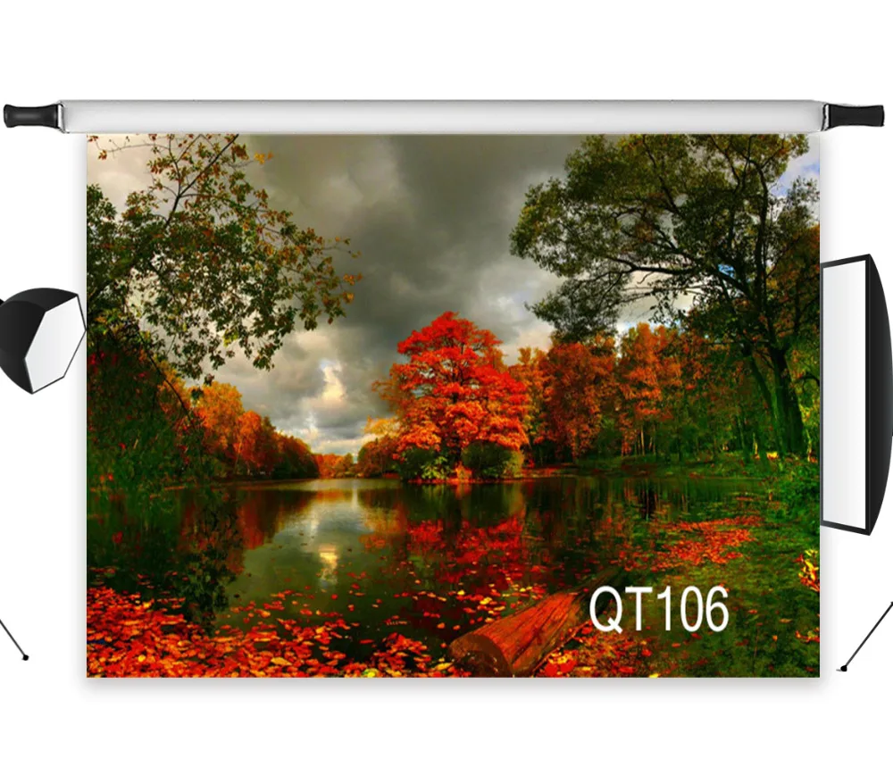 LB Polyester & Vinyl Fairytale Beautiful Autumn Forest Lake Red Fallen Leaves Backgrounds For Photo Studio Photography Backdrops
LB Polyester & Vinyl Fairytale Beautiful Autumn Forest Lake Red Fallen Leaves Backgrounds For Photo Studio Photography Backdrops