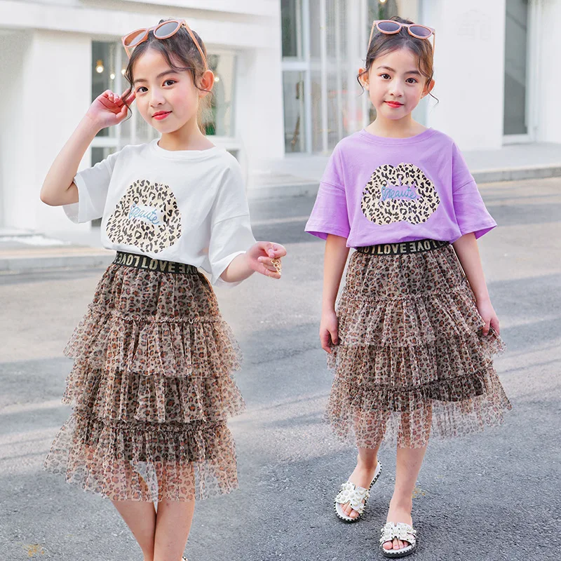 Summer Children Clothing 2019 Big Girls Suits 110-160cm Printed T-shirt Fashion Cake Skirt Kids Princess Clothes Outfits
Summer Children Clothing 2019 Big Girls Suits 110-160cm Printed T-shirt Fashion Cake Skirt Kids Princess Clothes Outfits