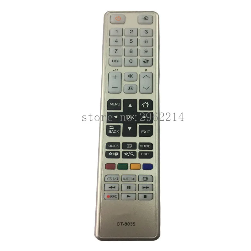 CT-8035 remote control suitable for TOSHIBA TV LCD LED 40T5445DG 48L5435DG AND in common use CT-8040 CT-8041 CT-8054
CT-8035 remote control suitable for TOSHIBA TV LCD LED 40T5445DG 48L5435DG AND in common use CT-8040 CT-8041 CT-8054