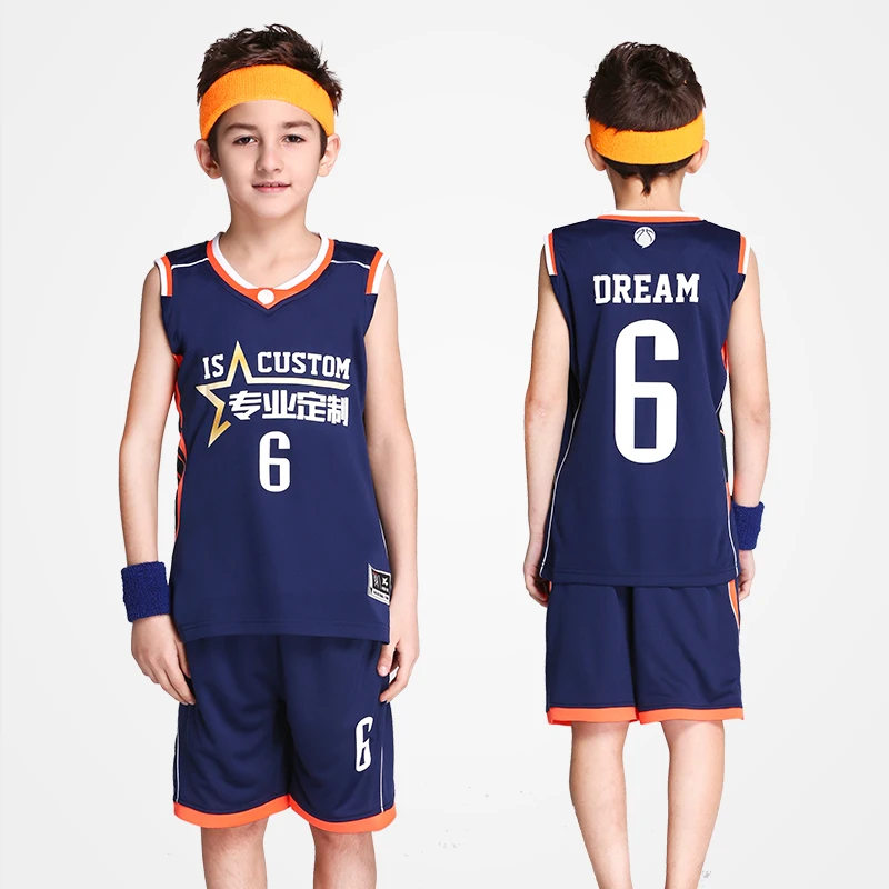 2 шт. Детские баскетбольные футболки и шорты 18 цветов|me jerseys|jersey namebasketball suit |