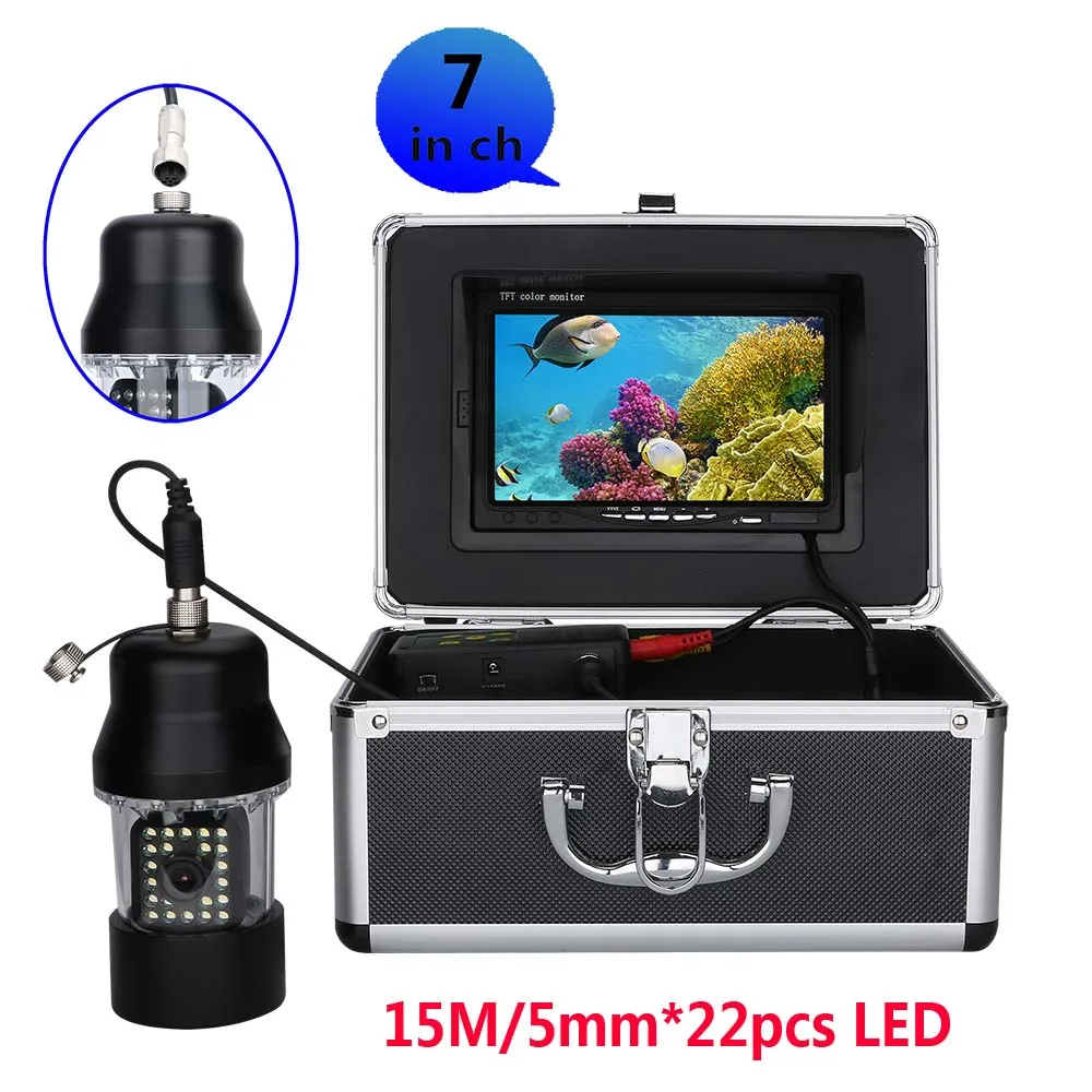 GAMWATER 15M 30M Professional Underwater Fishing Video Camera Fish Finder 7 Inch LCD Waterproof 22 LEDs 360 Degree Rotating
GAMWATER 15M 30M Professional Underwater Fishing Video Camera Fish Finder 7 Inch LCD Waterproof 22 LEDs 360 Degree Rotating