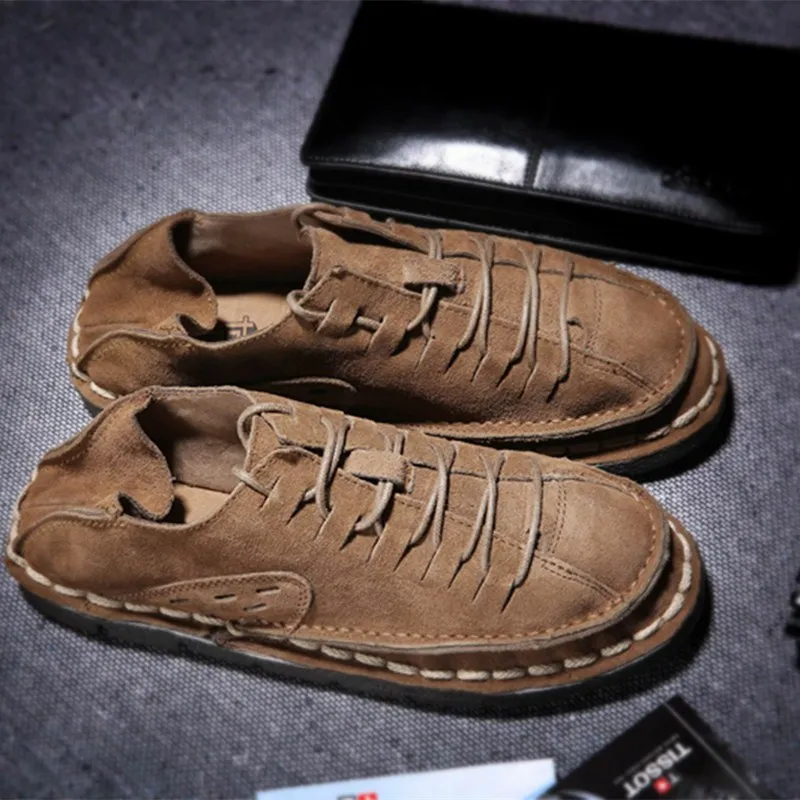 QWEDF New fashion Leather handmade Men Flats Light Breathable Shallow Casual Shoes Men Man Sneakers Peas Zapatos Hombre X7-73
QWEDF New fashion Leather handmade Men Flats Light Breathable Shallow Casual Shoes Men Man Sneakers Peas Zapatos Hombre X7-73