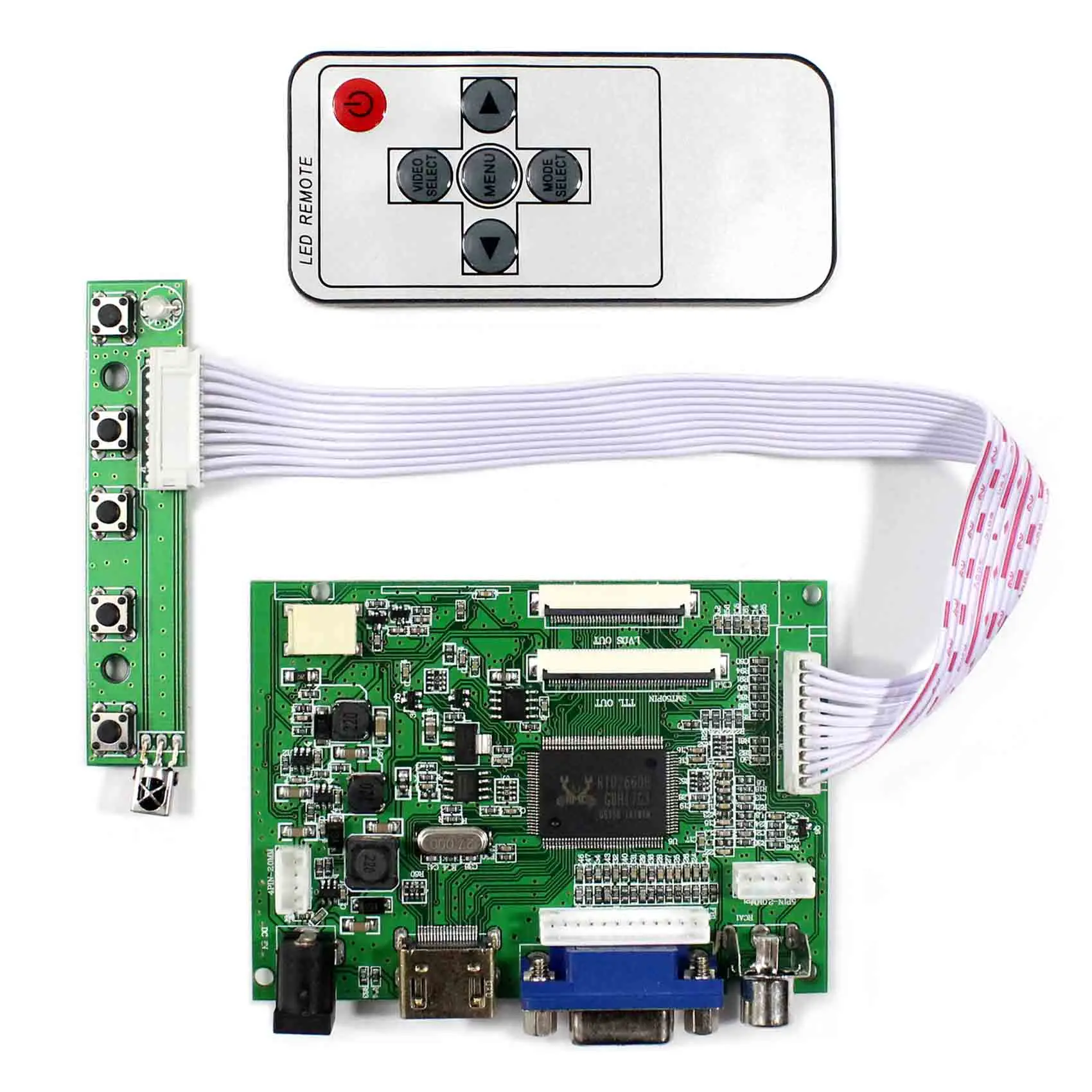 HD MI+VGA+2AV LCD Controller Board For EJ080NA-04C HJ080IA-01E 1024x768 LCD Panel
HD MI+VGA+2AV LCD Controller Board For EJ080NA-04C HJ080IA-01E 1024x768 LCD Panel