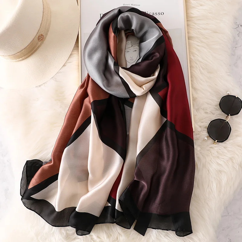 Women Warm Silk Scarf Spring Summer New Silk Long Shawl and Wrap Geometry 2019 Student Wrap Girl Winter Blanket Scarves
Women Warm Silk Scarf Spring Summer New Silk Long Shawl and Wrap Geometry 2019 Student Wrap Girl Winter Blanket Scarves