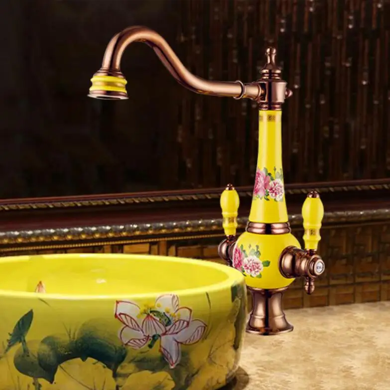 Free Shipping Brass Torneira Cozinha with porcelain Kitchen Faucet/Single Handle Rose Gold Finish Basin Sink Faucet Mixers Taps
Free Shipping Brass Torneira Cozinha with porcelain Kitchen Faucet/Single Handle Rose Gold Finish Basin Sink Faucet Mixers Taps