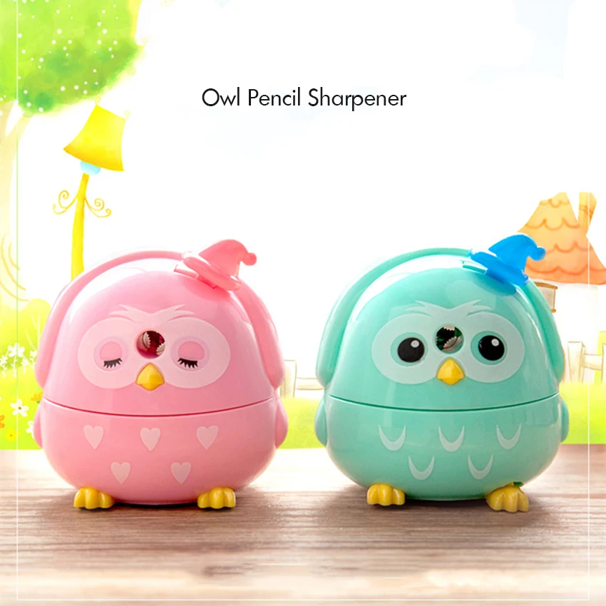 Cute Owl Pencil Sharpener Kids Student Handheld Manual Pencil Sharpener with Cover for Colored Pencils School Office Supplies
Cute Owl Pencil Sharpener Kids Student Handheld Manual Pencil Sharpener with Cover for Colored Pencils School Office Supplies