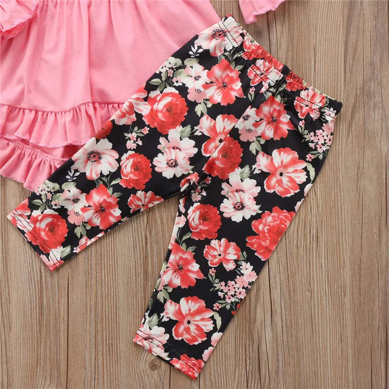 Baby Ruffles Set Autumn Spring Clothes 1-7YrsToddler Kids Baby Girls Floral Clothes Outfits T-shirt Tops + Floral Long Pants Set
Baby Ruffles Set Autumn Spring Clothes 1-7YrsToddler Kids Baby Girls Floral Clothes Outfits T-shirt Tops + Floral Long Pants Set