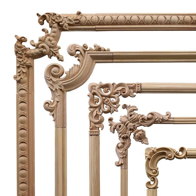 Decortive Appliques Unpainted Wood Oak Carved Wave Flower Onlay Decal Corner Applique for Home Furniture Door Decor Crafts
Decortive Appliques Unpainted Wood Oak Carved Wave Flower Onlay Decal Corner Applique for Home Furniture Door Decor Crafts