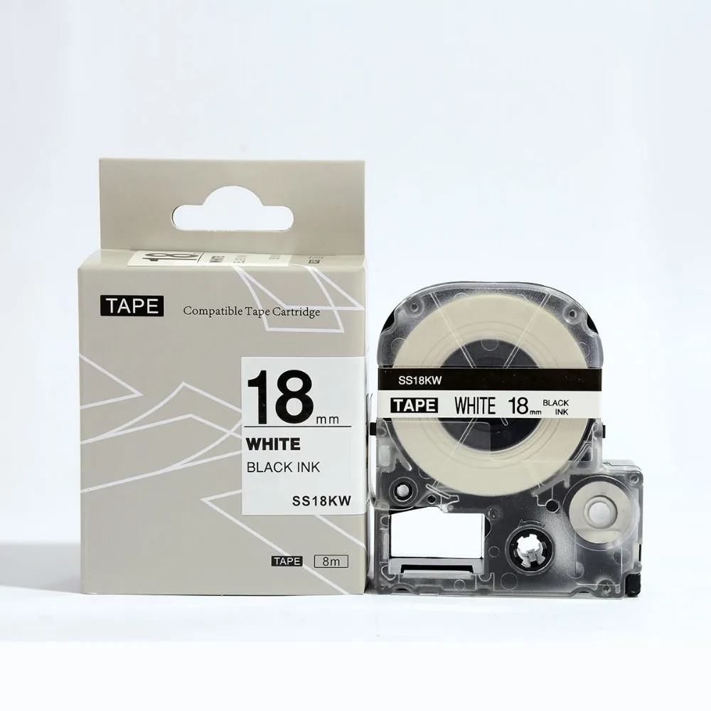 20PK compatible for SS18KW/ LC-5WBN 18mm black on white for labelworks label tapes LW-400 LW-600 or Kingjim Teprapro
20PK compatible for SS18KW/ LC-5WBN 18mm black on white for labelworks label tapes LW-400 LW-600 or Kingjim Teprapro