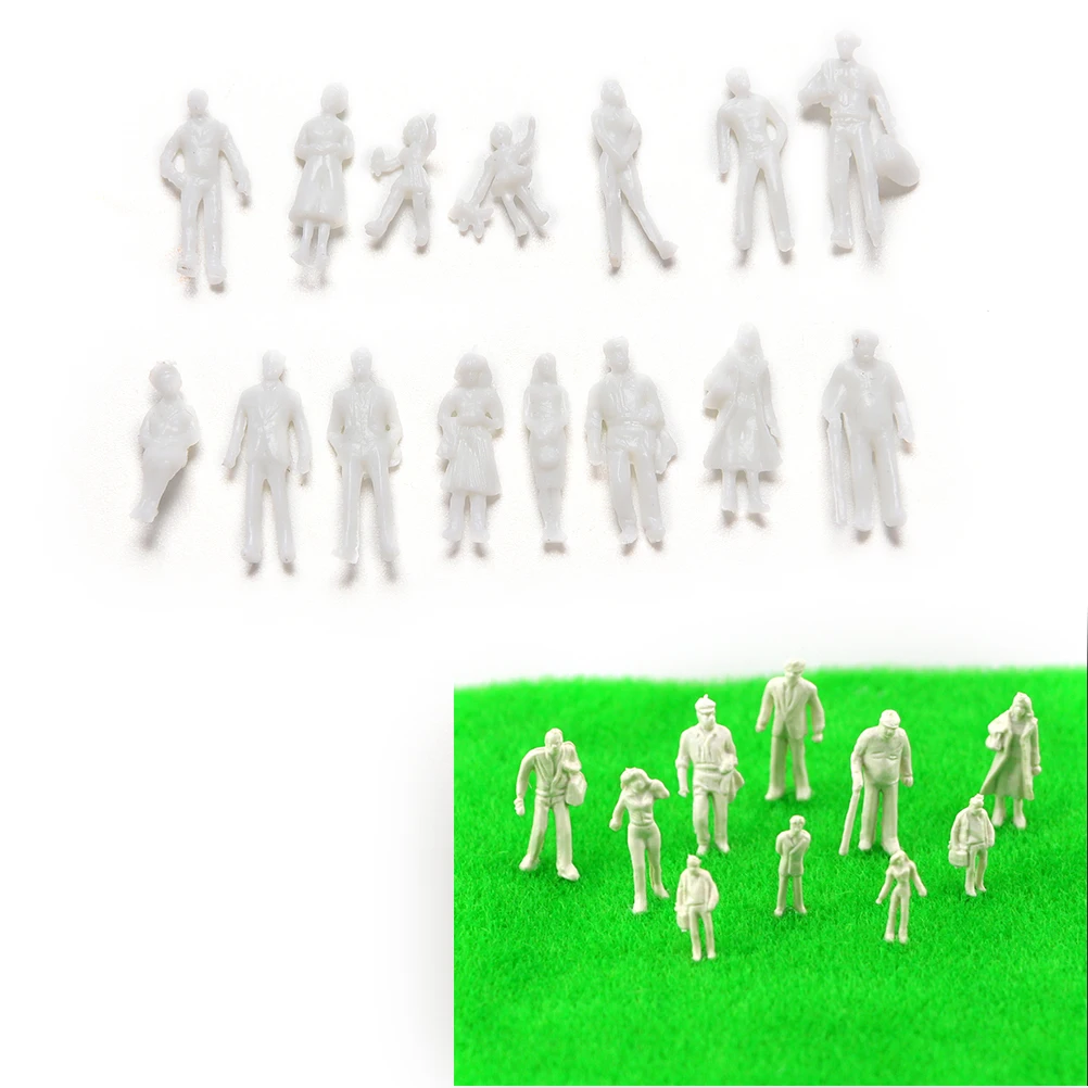 100 Pcs/set DIY Toys White Model People Figure 1:100 Scale Mini Unpainted For Train Passengers
100 Pcs/set DIY Toys White Model People Figure 1:100 Scale Mini Unpainted For Train Passengers