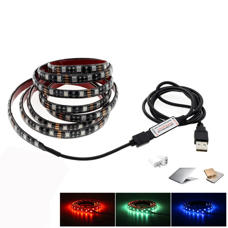Светодиодный светильник Rgb 3000 K 1 м Dc 5050 Smd5050 Smd 12 В для гостиной Epistar 30 Dc12v Z90 Litwod |