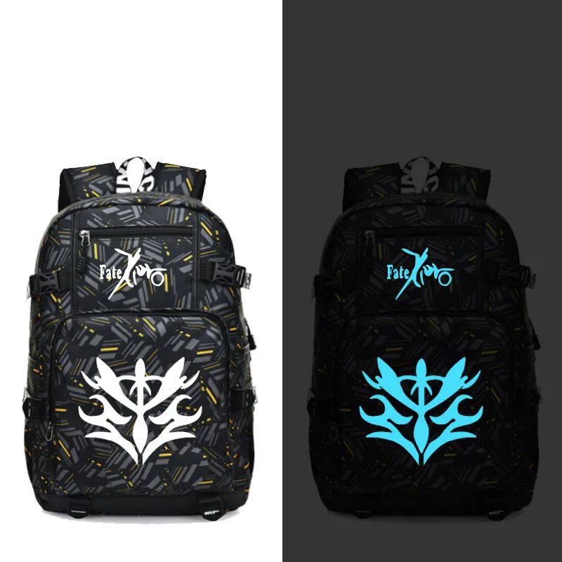 Fate Zero Saber Anime Backpack Fashion Laptop Travel Backpack with USB port students Book School Luminous Bag Glow in the Dark
Fate Zero Saber Anime Backpack Fashion Laptop Travel Backpack with USB port students Book School Luminous Bag Glow in the Dark