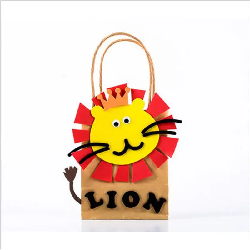 Children DIY Handmade Paper Bag Toys Kids Cartoon Animal Bag For Kindergarden School Educational Toys
Children DIY Handmade Paper Bag Toys Kids Cartoon Animal Bag For Kindergarden School Educational Toys