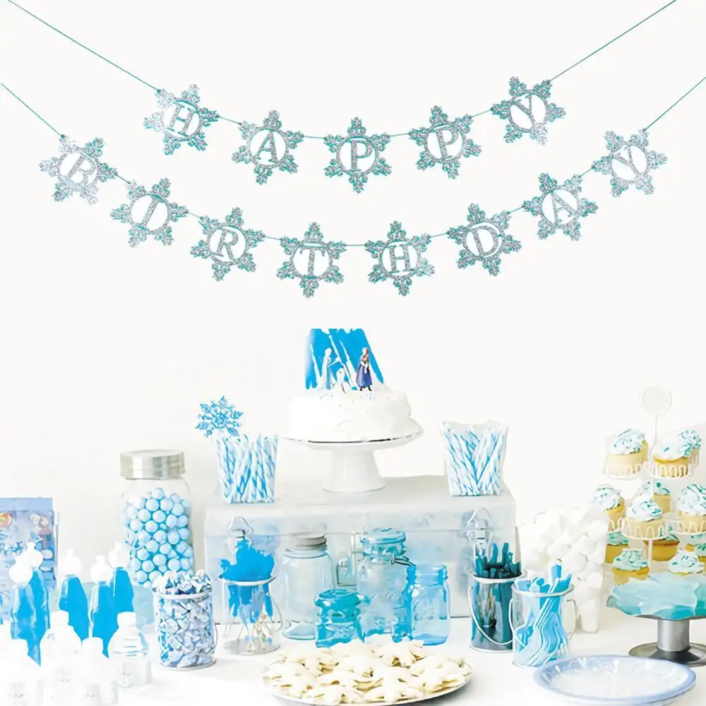 Glitter Blue Silver Snowflake Happy Birthday Bunting Banner Garland Winter Wonderland Christmas Decorations Kids Birthday Party
Glitter Blue Silver Snowflake Happy Birthday Bunting Banner Garland Winter Wonderland Christmas Decorations Kids Birthday Party