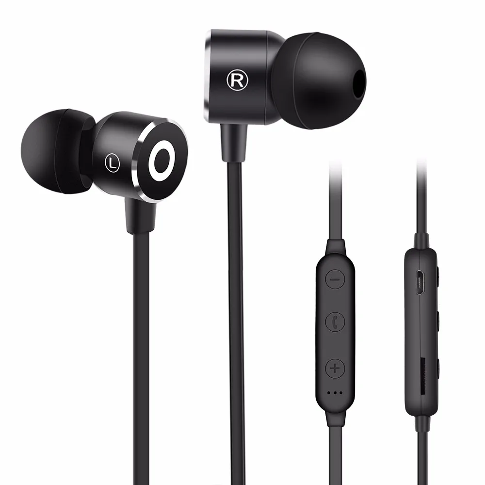 EWa спортивные беспроводные Bluetooth наушники Магнитная аттракцион гарнитура