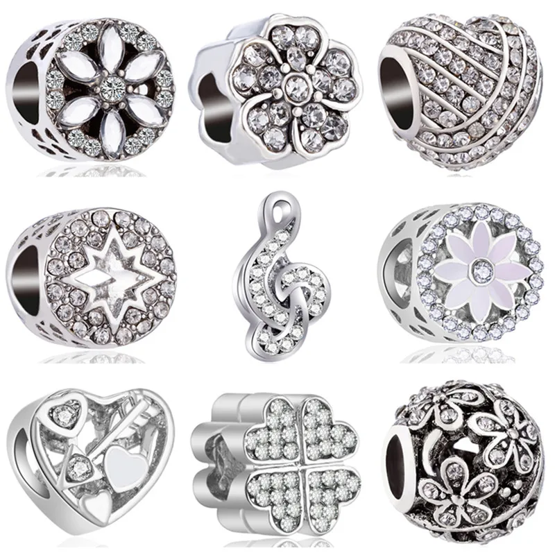 Fresh Style Silver Color Hollow Arrow Star Note Heart Crystal Flower Pandora Charms Beads Fit Original Bracelets for Women Gifts
Fresh Style Silver Color Hollow Arrow Star Note Heart Crystal Flower Pandora Charms Beads Fit Original Bracelets for Women Gifts