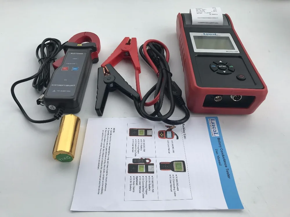 LANCOL Battery Tester Analyzer cca 12v MICRO-768A Automotive Battery Load Internal Resistance Tester with Printer
LANCOL Battery Tester Analyzer cca 12v MICRO-768A Automotive Battery Load Internal Resistance Tester with Printer